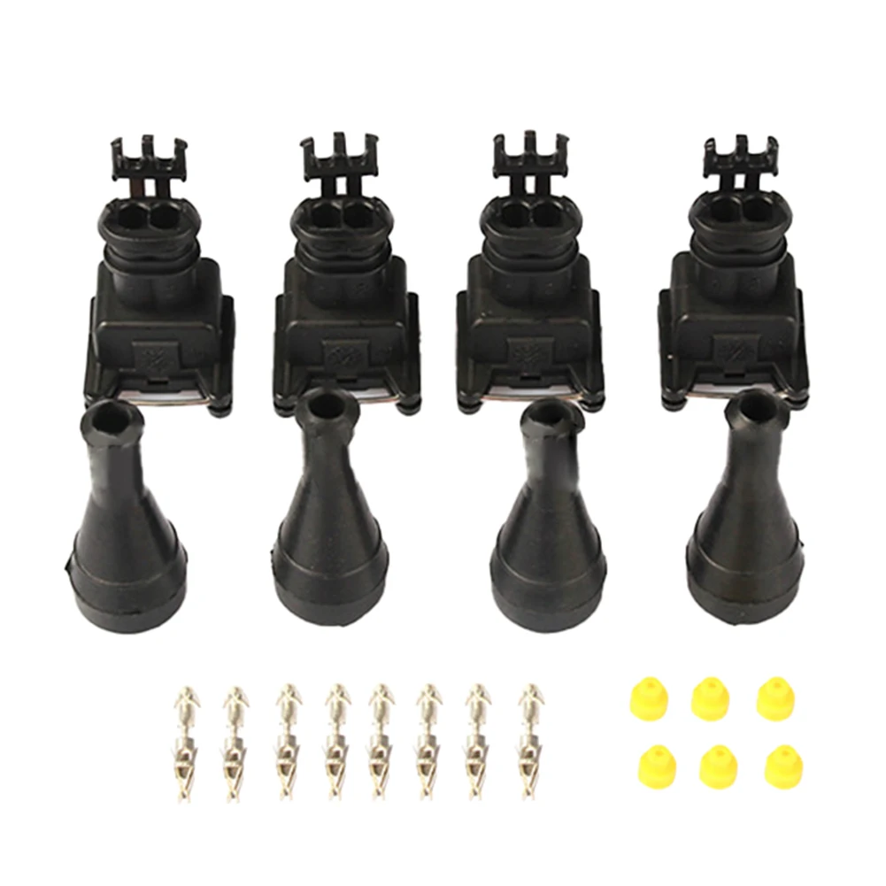 

24x 2 Pin AMP Tyco Auto Fuel Injector Connector With Silicone Boot DJ7023-3.5-21 2024 Hot Sale Brand New And High Quality