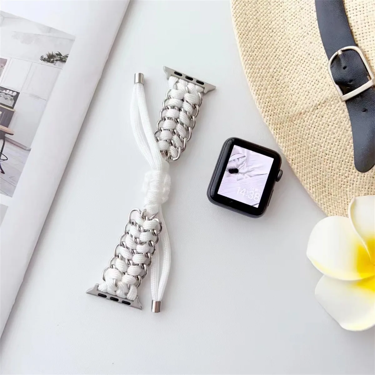 Cinturino per orologio in acciaio inossidabile per gioielli per iWatch serie 10/9/8/7/6/5 cinturino per orologio da polso alla moda 42/44/45/46/49 mm 38/40/41 mm_voghion.com