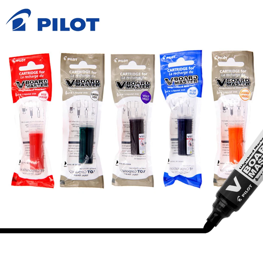 1pcs 일본 파일럿 화이트 보드 잉크 탱크 잉크 가방 보충 액체 직접 잉크 WBS-VBM 사무실 학교 문구 교체 가능 리필