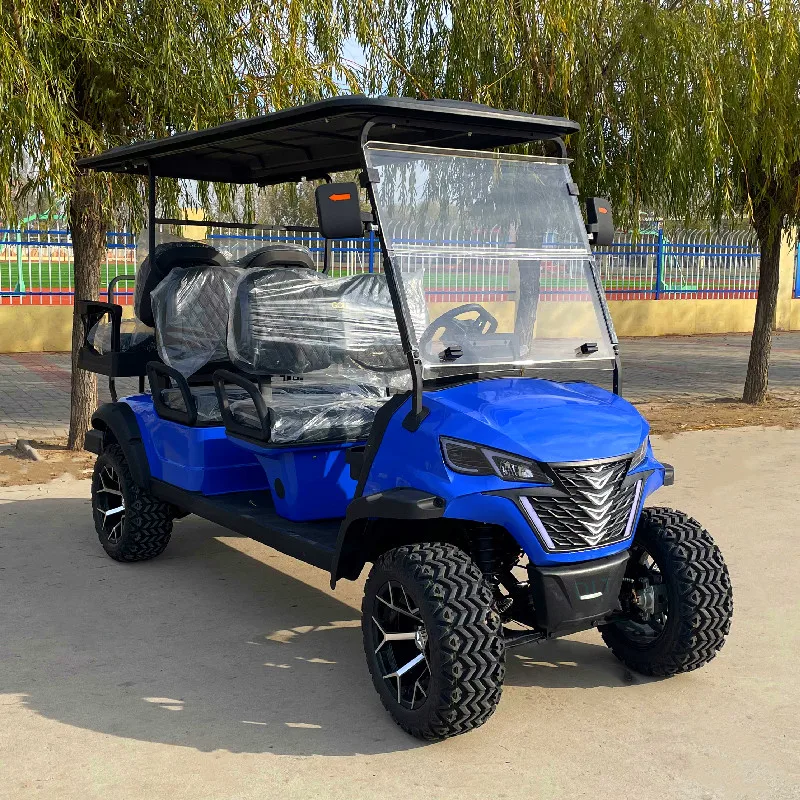 

China Top Products Best Electric Golf Cart Supplier Premium Electric Car Village Airport Transport Off-Road Vehicle 4 Seaters