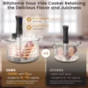 Sous Vide Cooker 1100W -appliance Monsieur Cuisine Smart Slow Cooker with LCD Digital Accurate Control 2