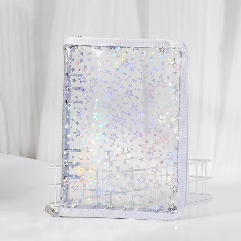 Red Star Glitter DIY Binder for Photocards and Planning
