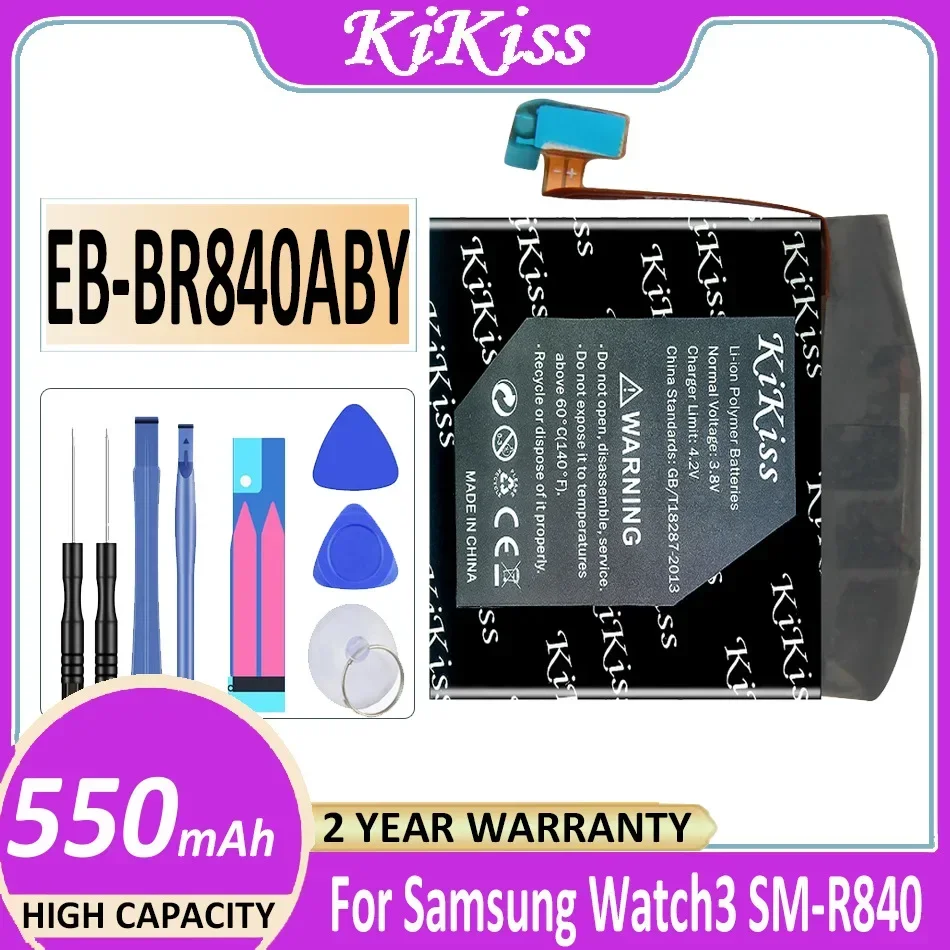 

KiKiss Battery EB-BR840ABY 550mAh For Samsung Watch 3 SM-R840 Watch3 Version Bateria