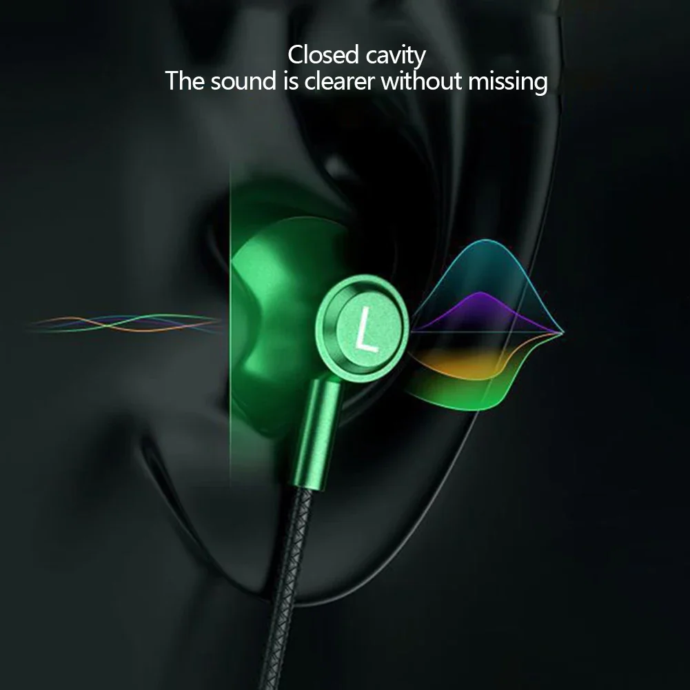 Cuffie in-ear cablate con microfono e spinotto a 90 gradi per sport_voghion.com