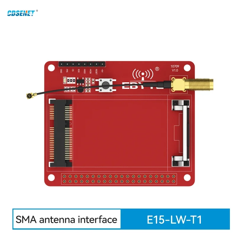 PCIE Test Board PCIE Transfer Test Board for SX1302 LoRa LoRaWAN Gateway PCIE 230/433/470/868/915MHz CDSENET E15-LW-T1 SMA Antenna Interface