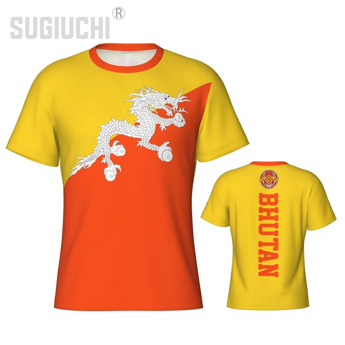 Tight Sports T-Shirt Bhutan Flag Bhutanese 3D For Men Women Tees Jersey Clothes Soccer Football Fans Gift Patriotic T Shirt