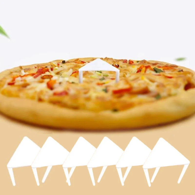 

100Pcs Pizza Packing Tripod Takeaway Separate Stand Anti Stick Support Disposable Plastic Pizza Stand Pizza Tool