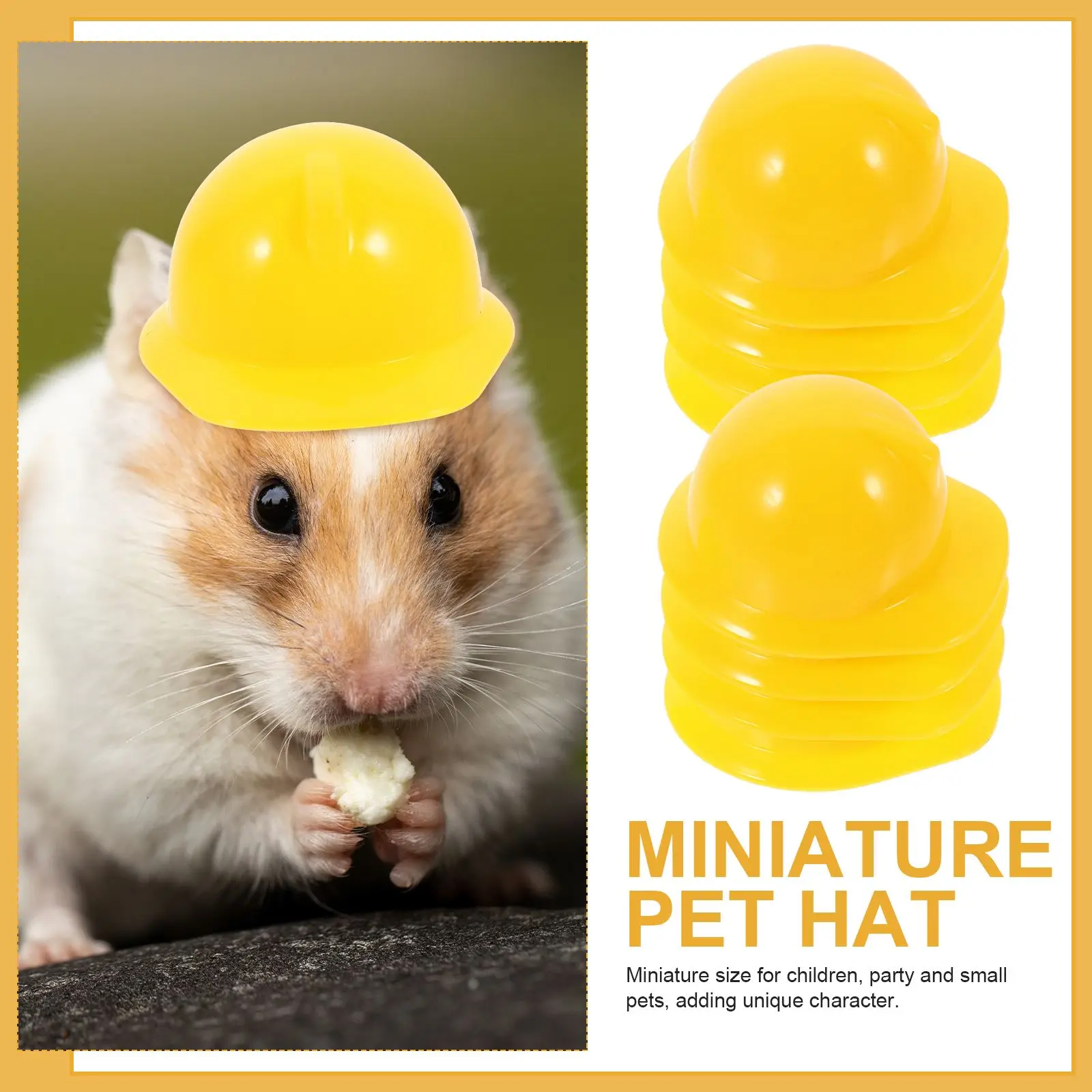 Hat Hard Plastic Mini Construction Kids Worker Miniature Pet Hats Firefighter Bird Bottle Toy Party Builder Accessories Caps