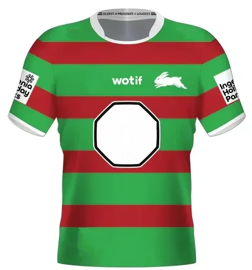 

2024 South Sydney Rabbitohs Away Rugby Jersey - Mens Custom name and number size S--5XL