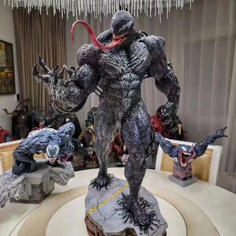 

50cm Large Size Venom Figure Marvel Venom Symbiote Action Figures Statue PVC Model Collectible Toy Desktop Home Ornaments Gifts