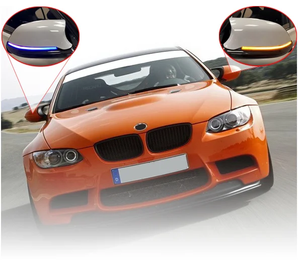 POPMOTORZ Sequential Dynamic Turn Signal Lights Assembly, LED Amber Blink  Rear View Mirrors Indicator Lamps for 2010-2022 BMW 1 2 3 4 Series F20 F21