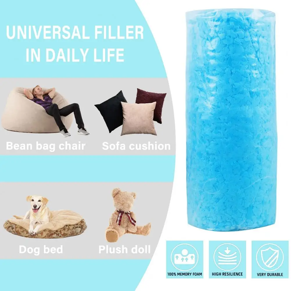 1/2Kg Shredded Memory Foam Filling Breathable Bean Bag Filler Soft Pillow  Stuffing Foam for Couch Cushion Dog Bed Chair
