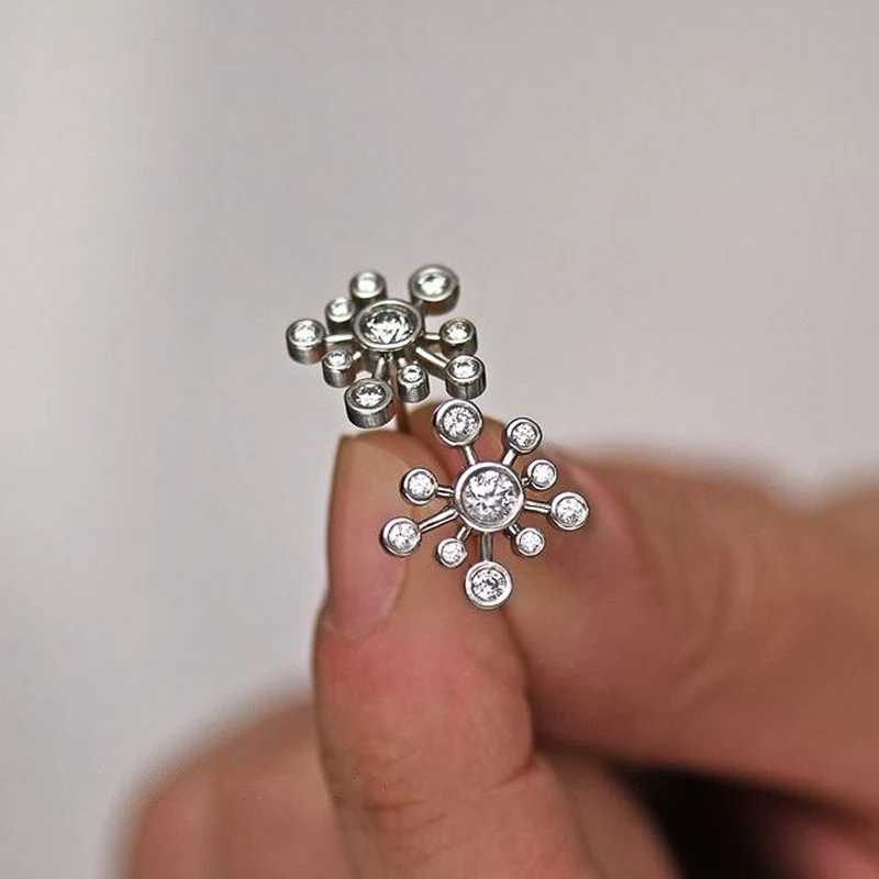 Huitan Chic Irregularly Earrings Girls Ear Piercing Accessories