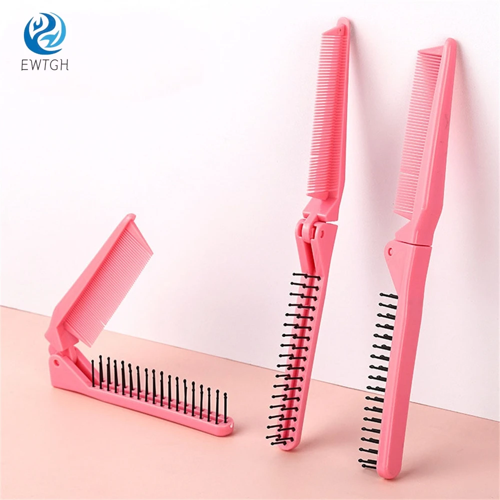 1Pcs Foldable Massage Hair Comb Portable Travel Hair Comb Anti Static Anti-tangle Brush Women Hairdressing Styling Tool