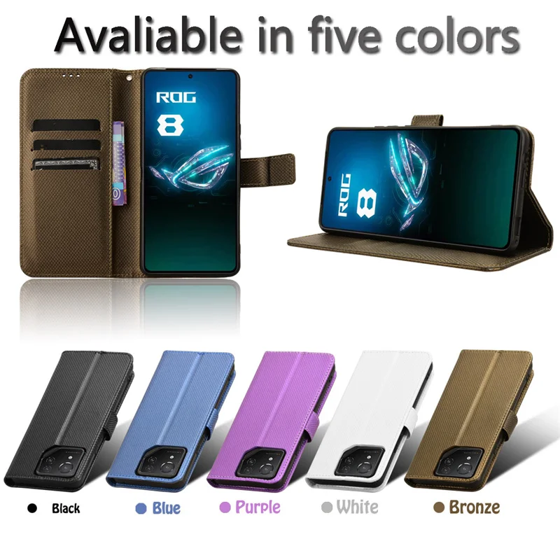 Adatto Per Asus Rog Phone 8 Diamond Wallet Magnetismo Luxury Leather Per Asus Rog Phone 8 Pro Phone Bags Case