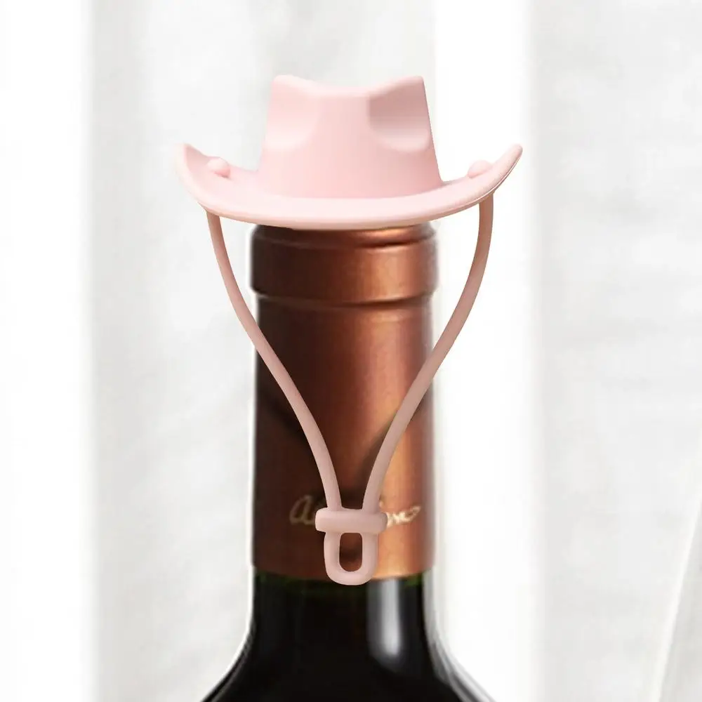 Description Picture 5 of itemSilicone Cowboy Hat Wine Cork Champagne Beer Bottle Stopper Beverage Leak-Proof Sealer Caps Plug Kitchen Bar Accessories