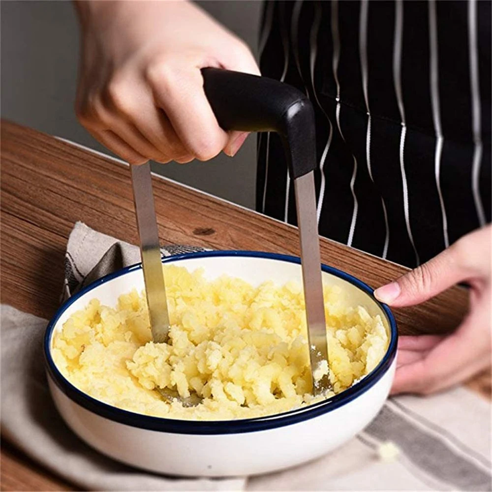 Potato Masher Stainless Steel Potato Masher Vegetable Crusher Kitchen Gadget Multifunctional Specialized Mud Pressing
