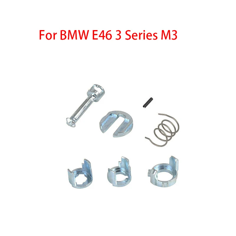 Metal Door Lock Cylinder Barrel Repair Kit Set For Bmw E46 3 Series M3 Front L/r Car Accessories
