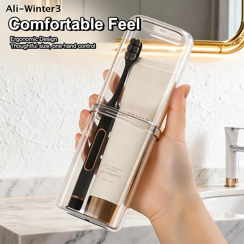 【R】투명 칫솔 여행용 용기 휴대용 칫솔 케이스 야외/출장/여행용품1/3/5PCS