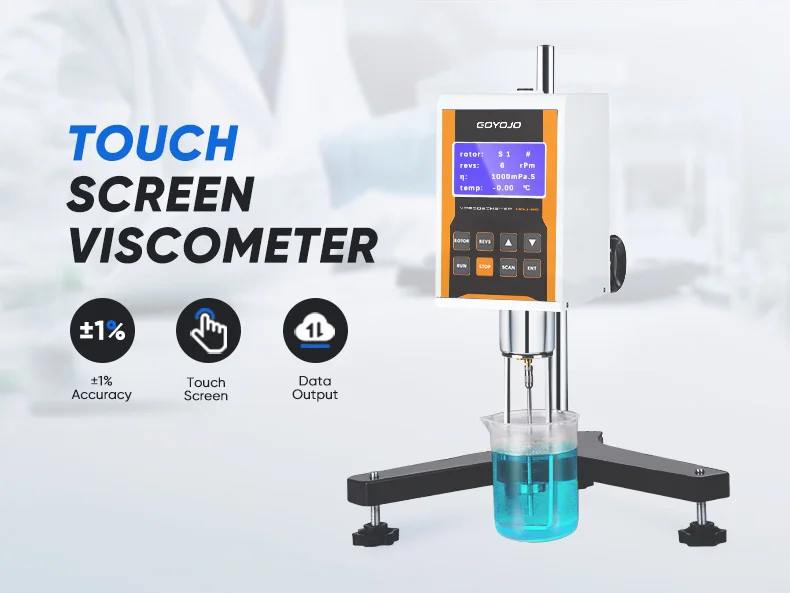 Digital Rotary Viscometer Lab Viscosity Fluidimeter with LCD and Data Output for