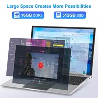 Ordinateur portable 17,3 pouces Intel Core i7 6500Y, Windows 11 Pro, 16 Go de RAM, SSD 512 Go, PC portable rétroéclairé pour le bureau et les études 3