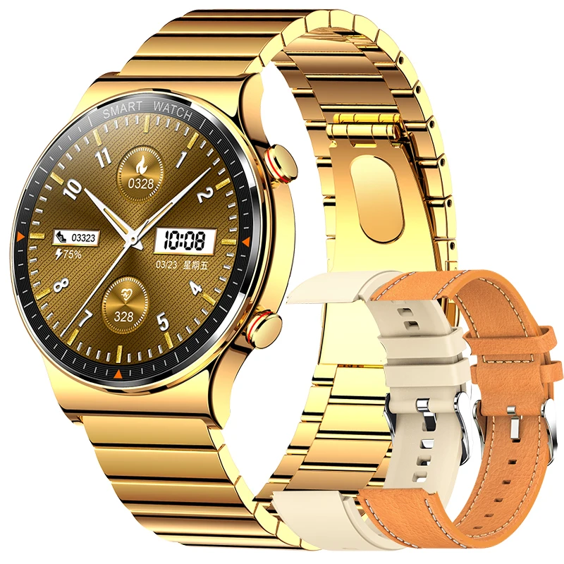 2022 New REX GT AMOLED Screen Smart Watch Men Always-on Display Music Playback Bluetooth Call Waterproof Heart Rate Smartwatch 