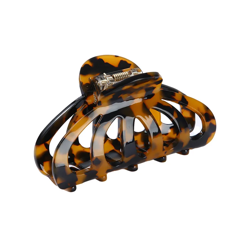 1 Stück Neue Koreanische Version Acetat-Haarspange, Hohle Elegante Haarklammer, Vielseitige Haifischklammer, Hochwertiges, Schlichtes Haaraccessoire – Detail 5