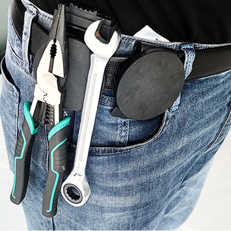 Magnet Gürtel Klemme Werkzeug Holster Tragbare Nicht-slip Starke Magnetische Werkzeug Schraube Hardware Zubehör Einstellbare Gummi Wrap Magnete – Detail 6