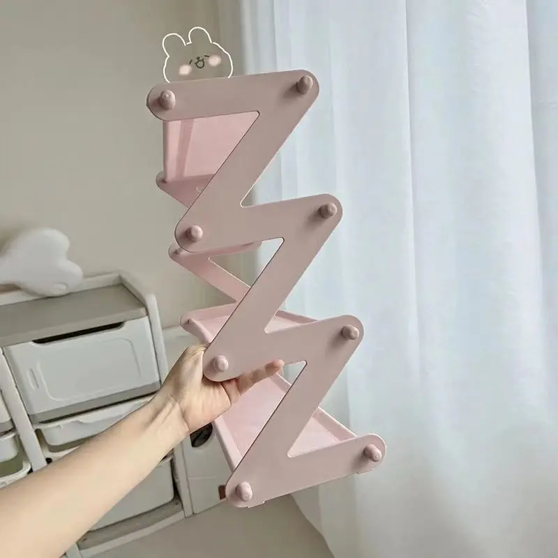 Shoe Rack Simple shoe rack storage cabinet shoe box storage layered assembly Z-shaped rack folding rack small rack