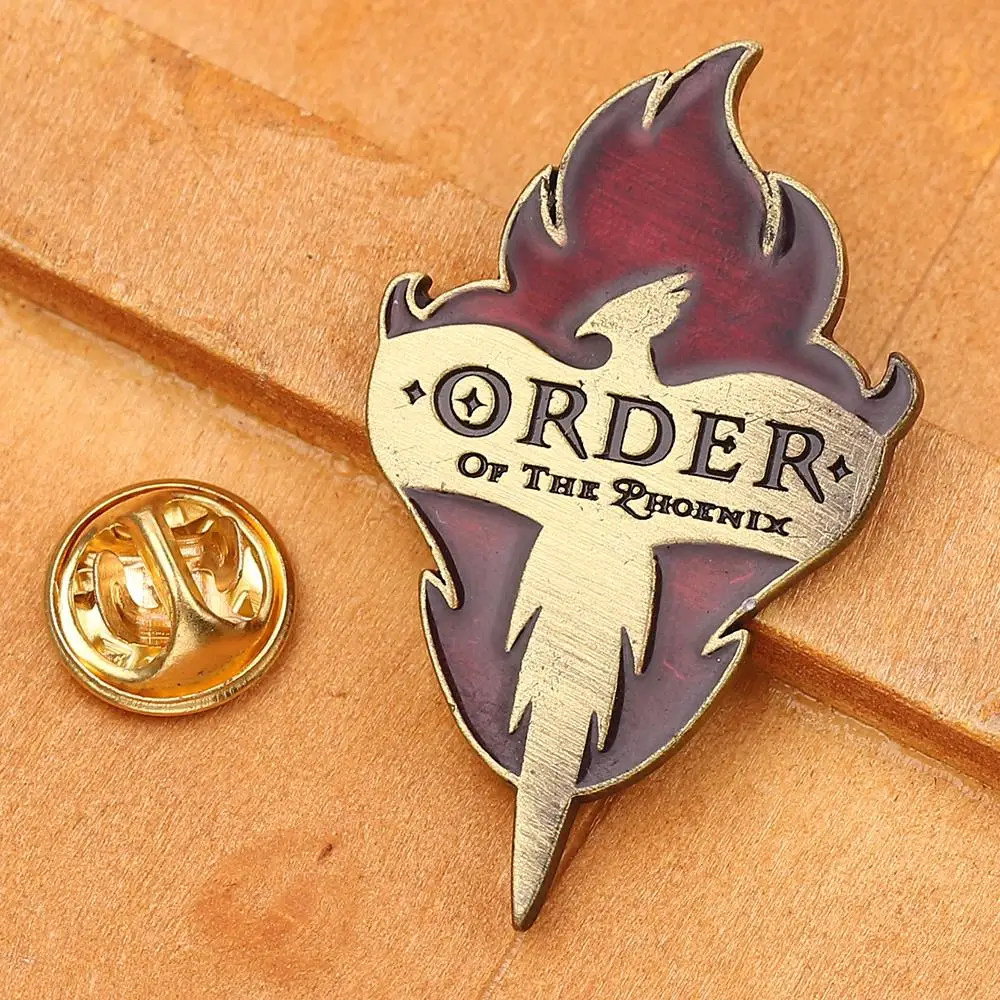 

Order of The Phoenix Symbol Brooch Wizarding World Enamel Pin Movie Wizardry School Jewelry