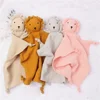 Soft Cotton Baby Comforter Blanket Lion Shaped Newborn Sleeping Dolls Toy Kids Newborn Soothe Appease Towel Bibs 1
