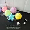 6 Pcs Baby Water Amusement Toys Children Hand Touch Sensory Balls Pool Toys Infant Grip Sound Ball Pinchable And Chewable 3