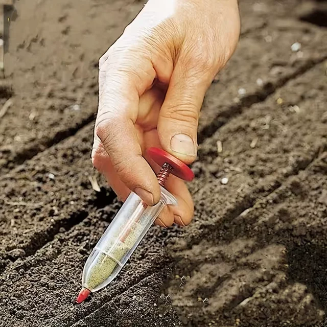 Portable Seed Dispenser-Easy-to-Use Manual Seeder for All Seeds, Ideal Garden and Lawn Care Tools, Seed on Demand Disperser 5