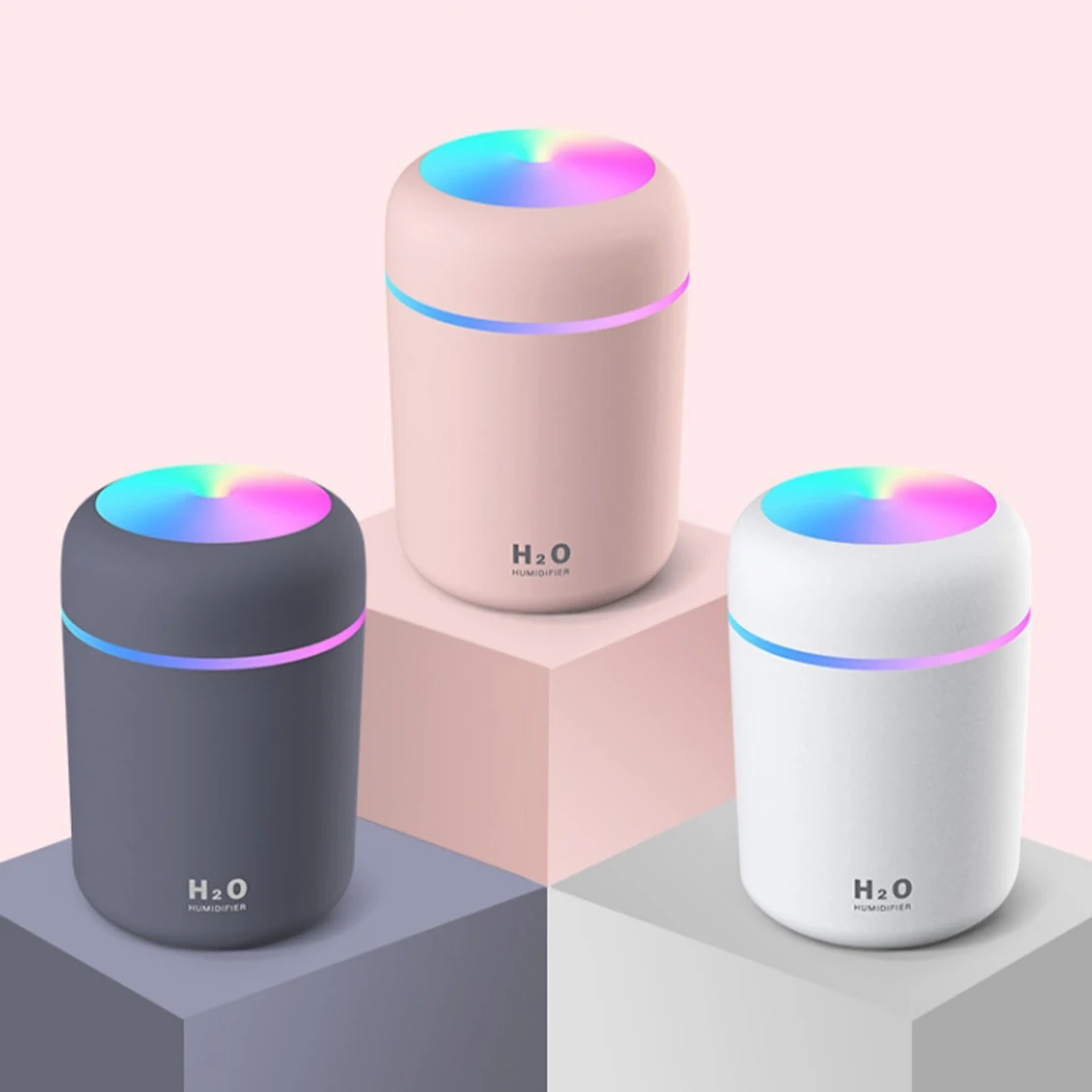 

300ml Air Humidifier Portable USB Aroma Diffuser With Cool Mist For Bedroom Home Car Plants Purifier Humificador H2O
