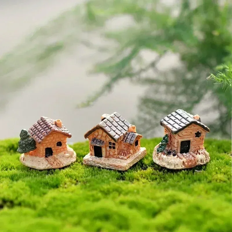 Small Simple Creative Crafts Home Dining Table Small Crafts Mini Doll House Garden Ornaments Micro Landscape Miniature Resin