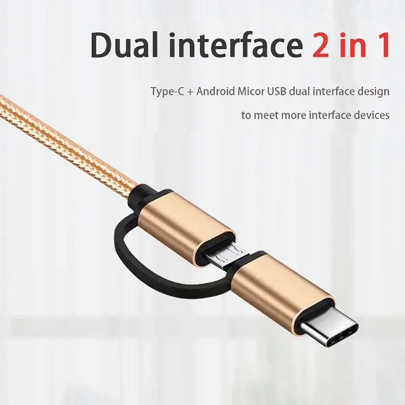2 in 1 USB 3.0 OTG 어댑터 케이블 타입 C 마이크로 USB 남성-US..