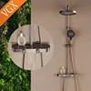 VGX Shower System Set Bathroom Shower Faucet Set 3-way Rainfall Shower Set Shower Mixer Crane with Hand Shower Set Grey White 1