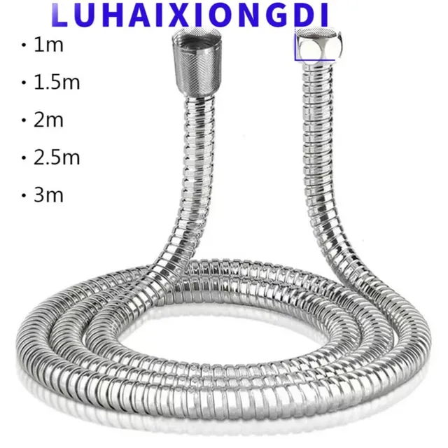 Flexible Stainless Steel Plumbing Hose Shower Head Tube Flexible Bathroom Pipe 1-3m Bath Accessories 1