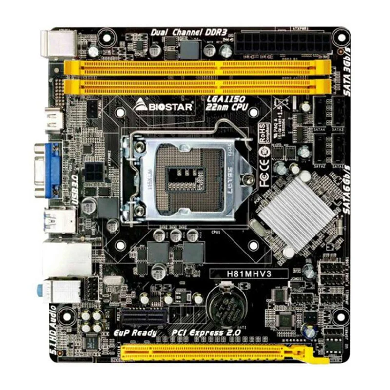Материнская плата BIOSTAR H81MHV3 Ver: 7 3 SOCKET 1150 DDR3 M-ATX |