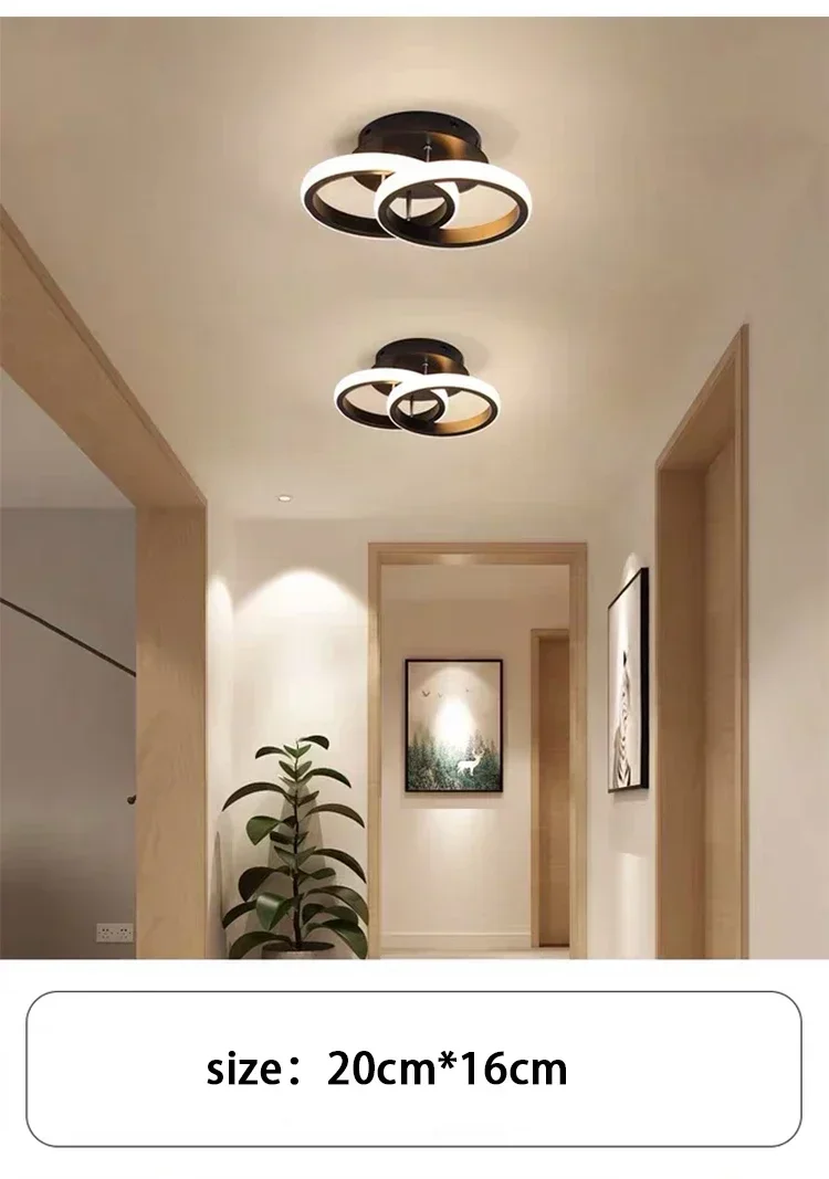 Modern LED Flush Mount Lighting Chandelier Profile