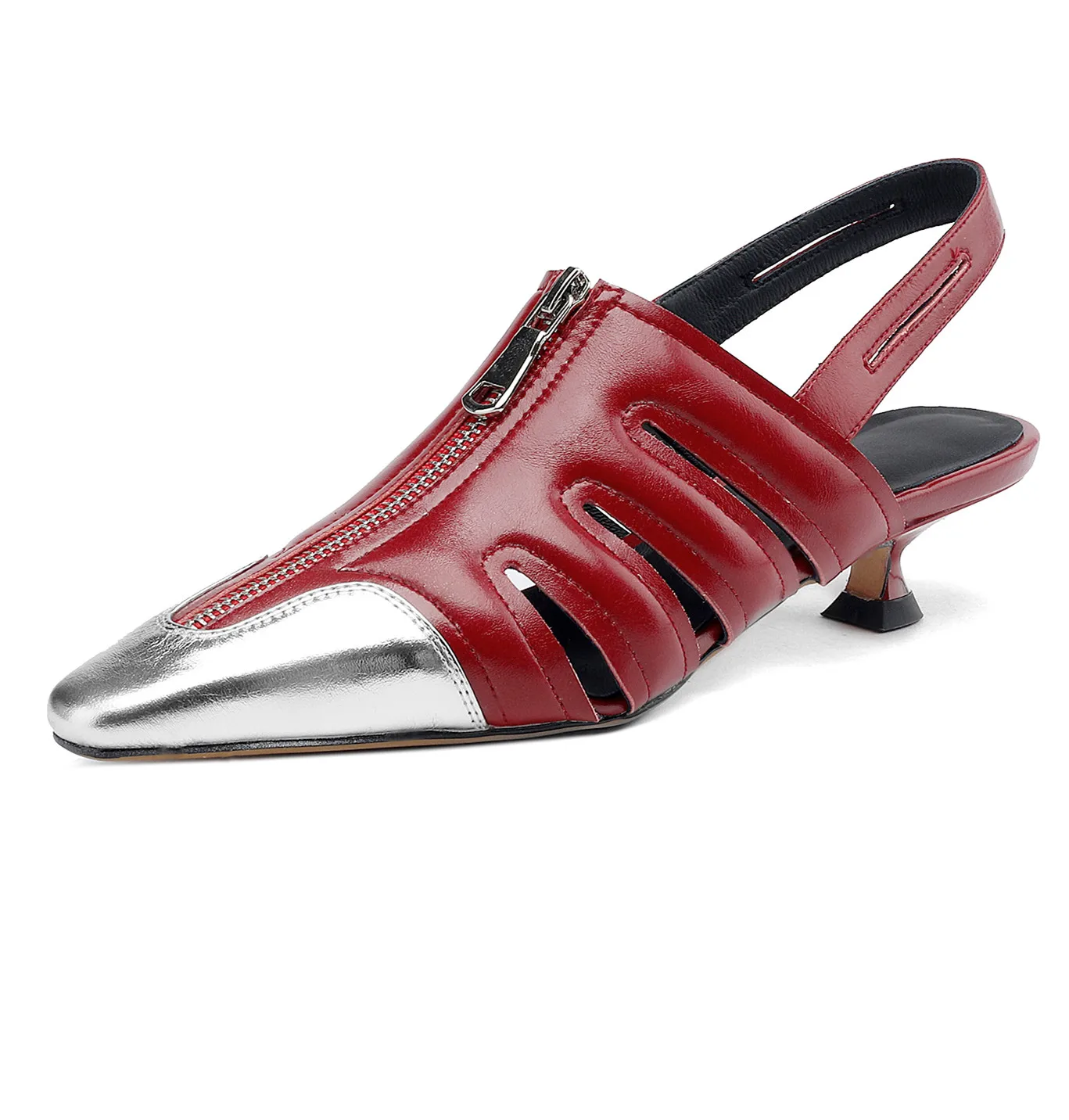 

【ENMAYER】Rome Style Fashion Women Sandals Narrow Band Genuine Leather Working Casual Low Heels Summer T-Strap Pumps Shoes Woman