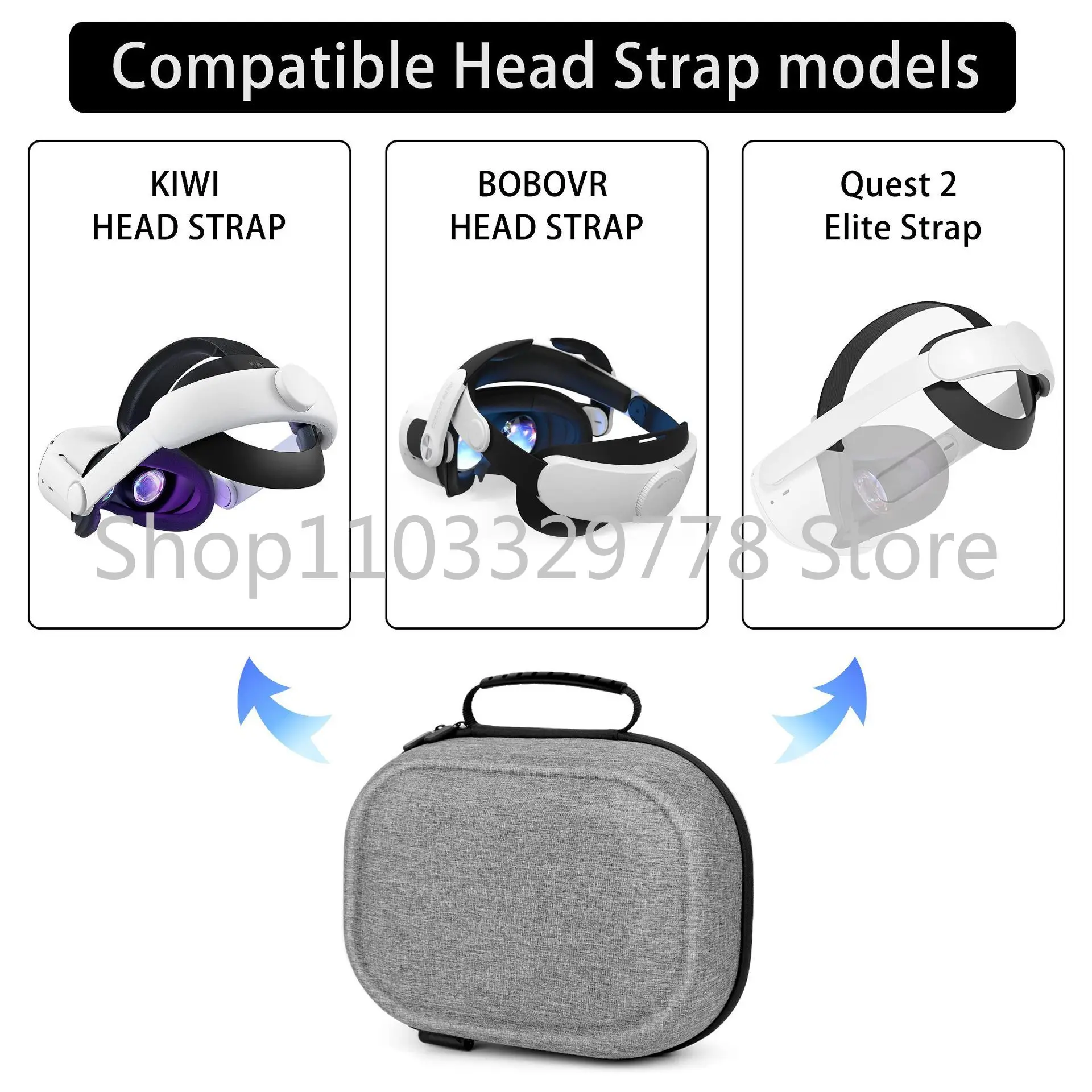 Applicable to Oculus Quest2 Hard Shell Shatter-Resistant VR Storage Bag VR Glasses Portable Eva Storage Box Factory