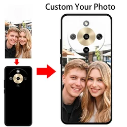 Custom Matte DIY Photo Back Cover with TPU Bumper for HONOR Magic8 Lite (Black)