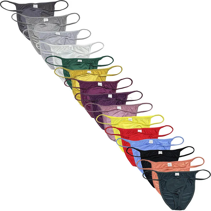 Slip Bikini Da Uomo Sexy Mutande Slip Uomo Shiny Enhance Bulge Pouch Intimo Butt Lift Slip Slip Uomo Increspato Skimpy