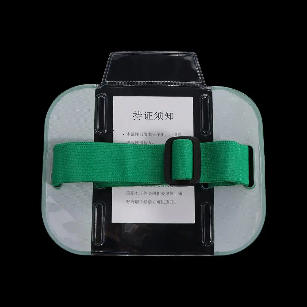 Arm Elastic Band Bag Wallet Card Holder Credit Card Case ID Badge Holder Photo Armband Transparent Elastic Arm Band Casual Men Women