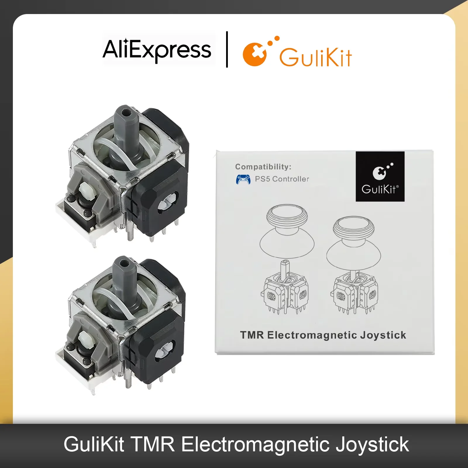 GuliKit アンチドリフト TMR 電磁ジョイスティック PS4 Xbox