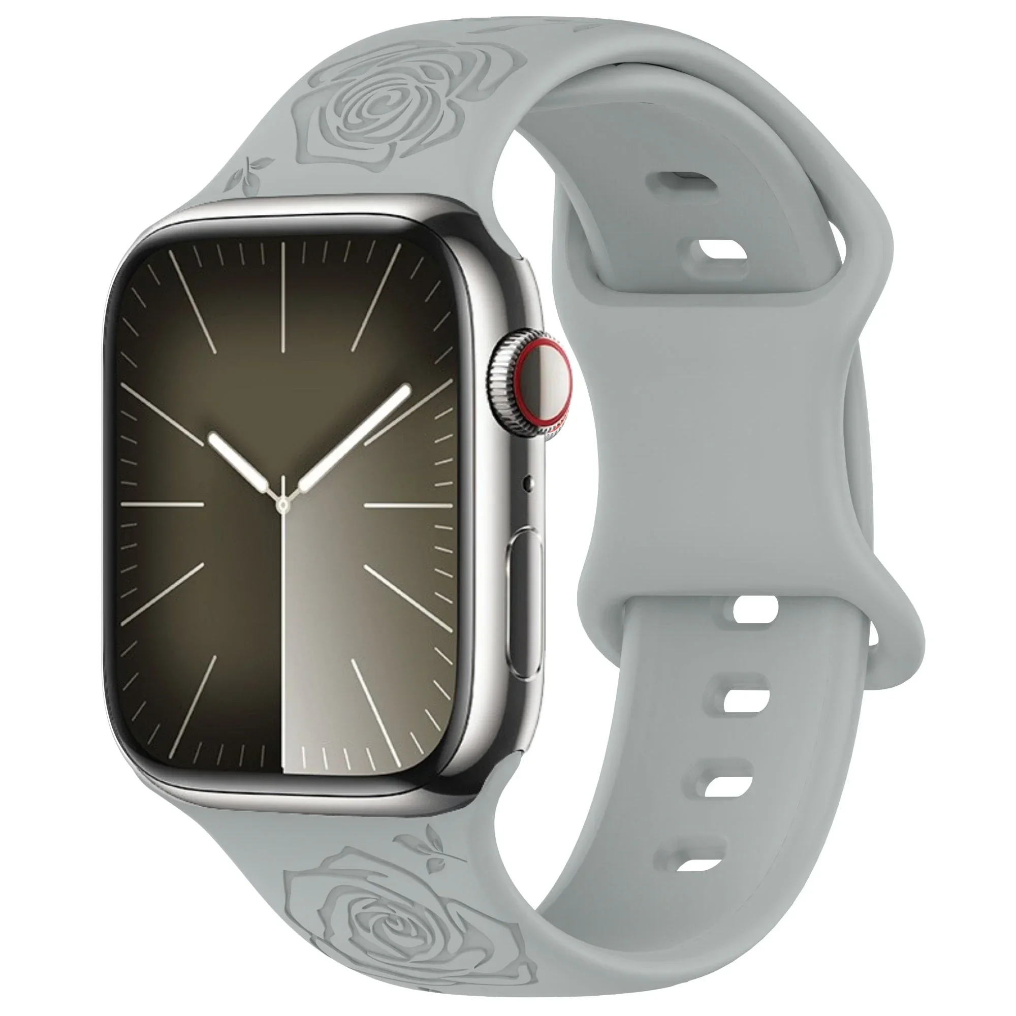 Engraved Silicone Strap with Pattern Design
