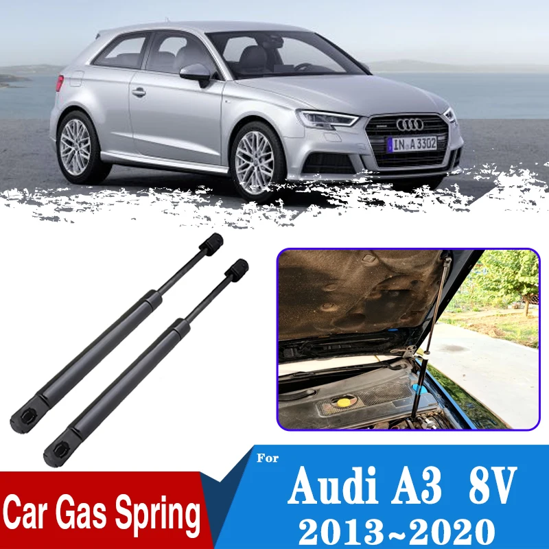 

For Audi A3 Accessories A3 Sportback 8V 2013~2020 Car Front Hood Shock Bar Supporting Strut Spring Engine Supporting Accessories