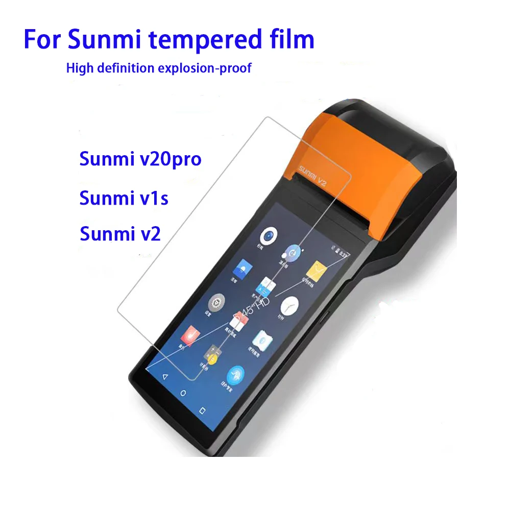 Per Sunmi V2 Pellicola Temperata Ad Alta Definizione Antideflagrante Antiaderente Strumento Ausiliario Per Il Trasporto Di Pellicole Per Impronte Digi
