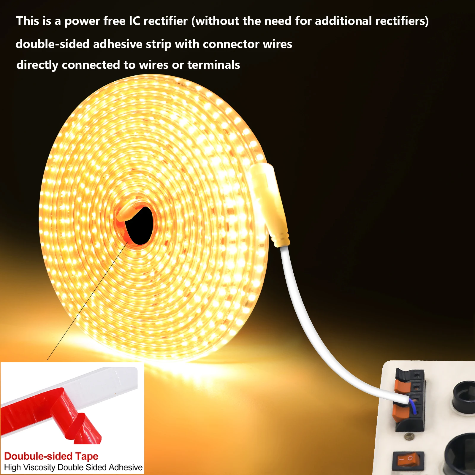 รูปสินค้า แถบไฟ LED ยืดหยุ่น กันน้ำ ตัดได้ 2835 120 LED/m